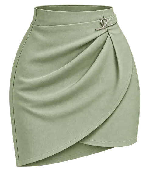 1OVER Wrap Skirt — Sage
