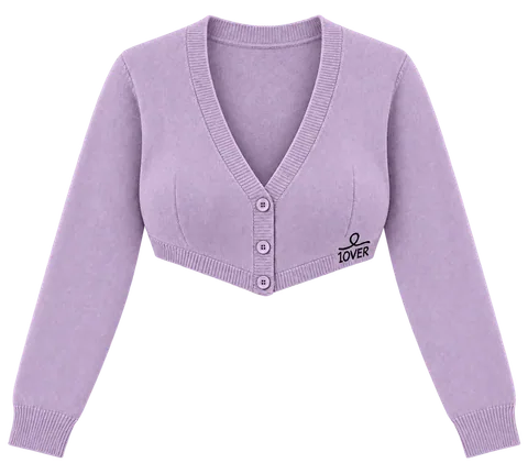 1OVER Cardigan Bra Top — Lilac