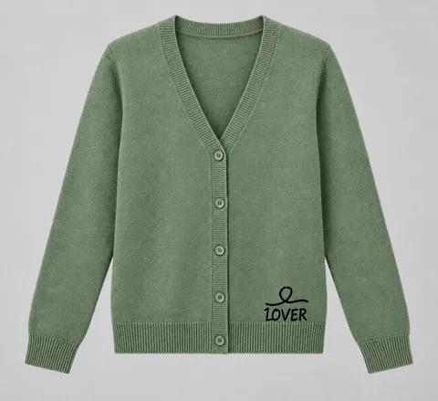 1OVER V-Neck Cardigan — Sage