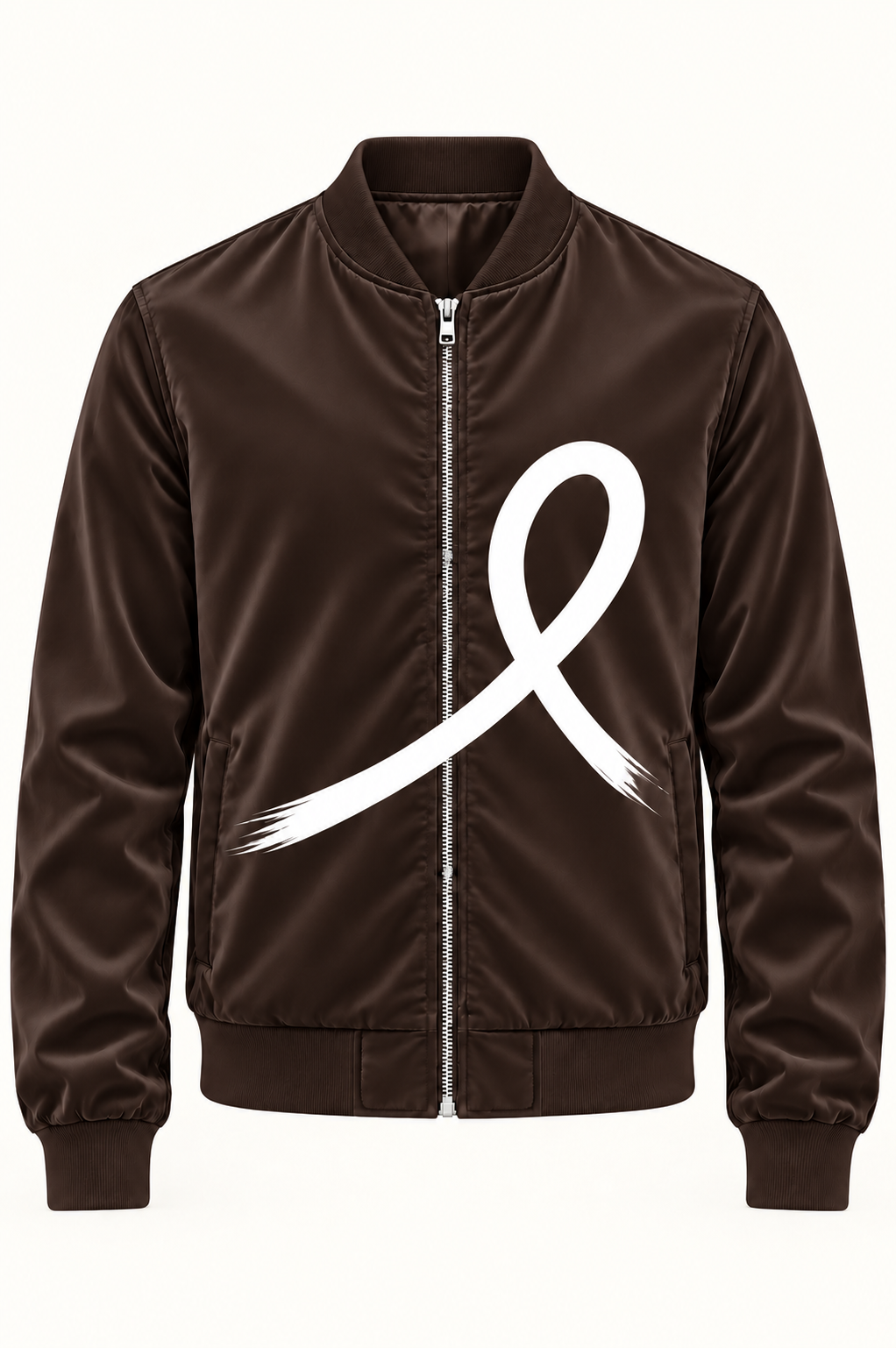 1OVER Ribbon Bomber Jacket — Espresso