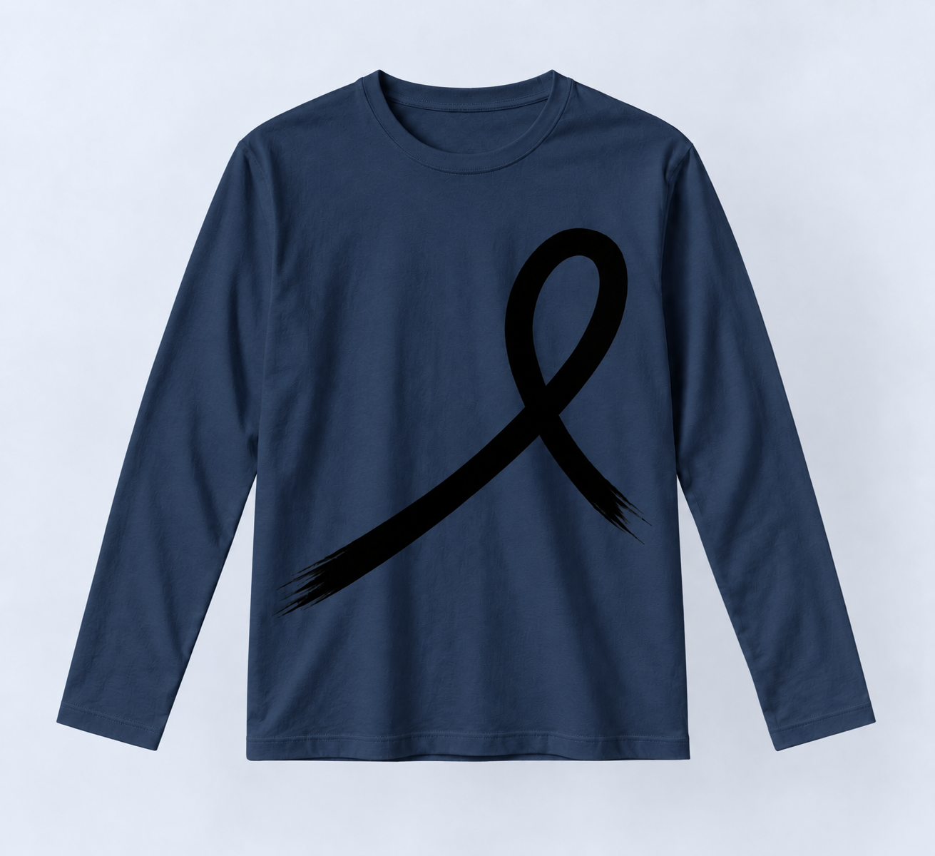 1OVER Ribbon Long Sleeve Tee — Navy