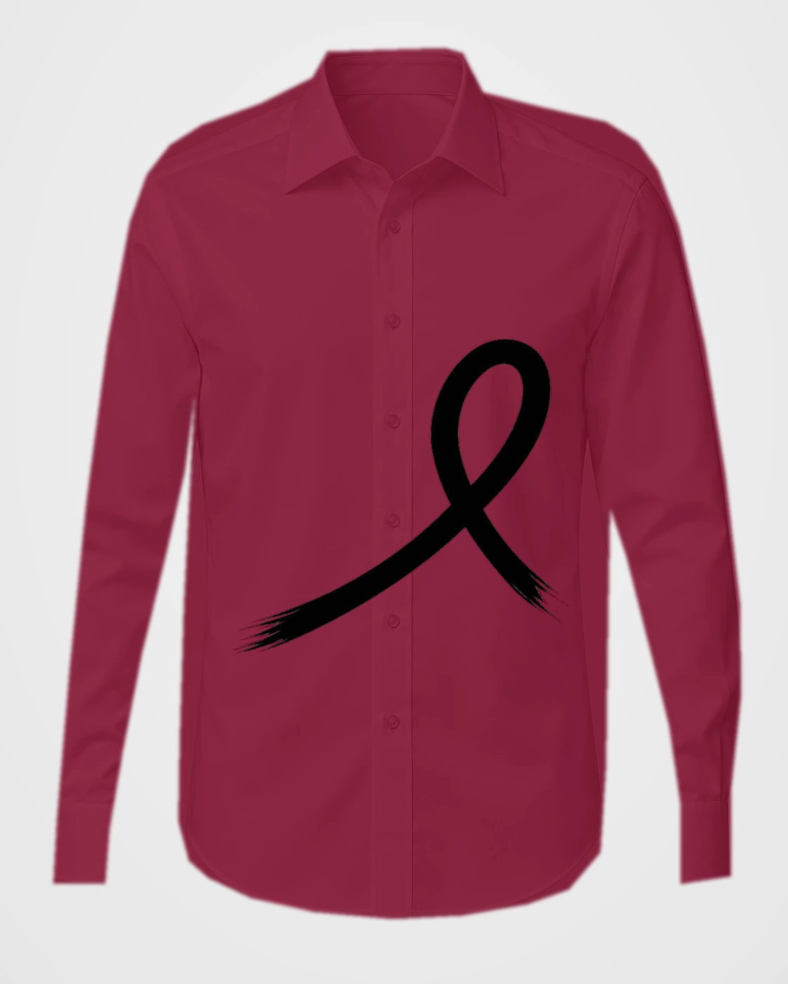 1OVER Ribbon Brush Dress Shirt — Burgundy
