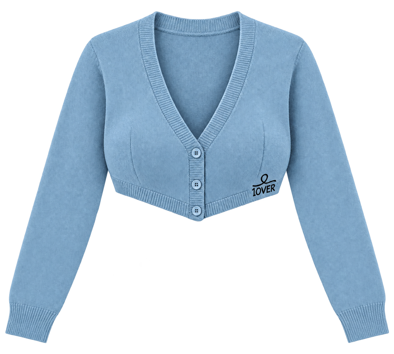 1OVER Cardigan Bra Top — Sky Blue