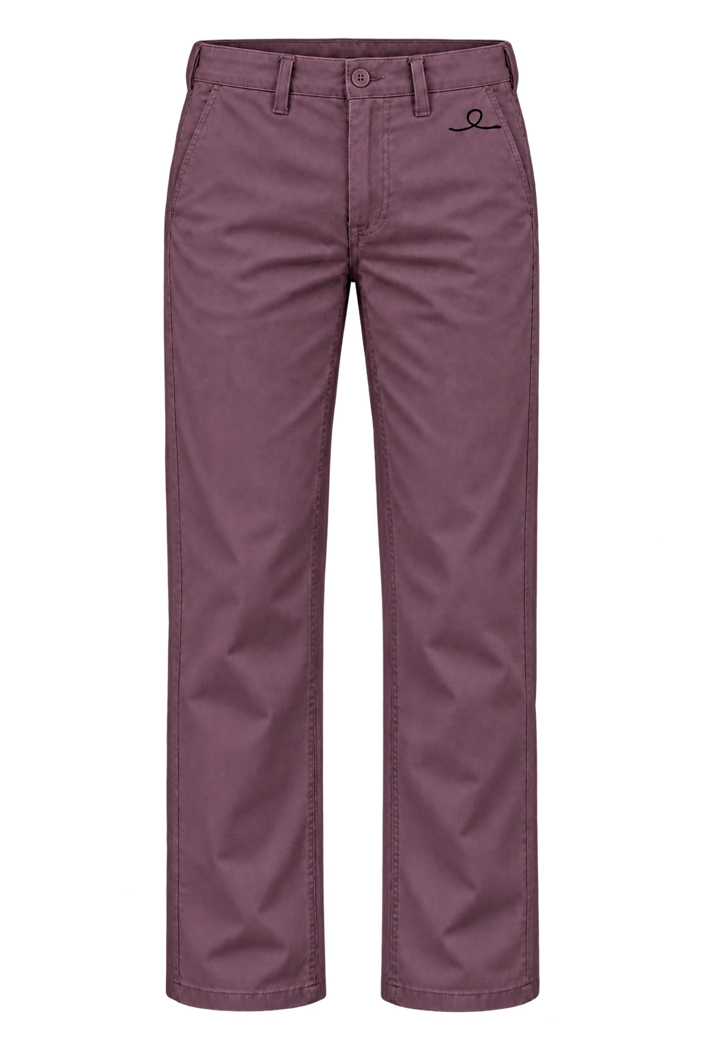 1OVER Ribbon Cotton Chinos — Muted Plum