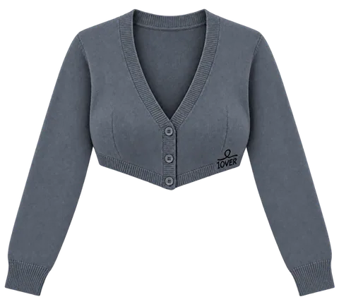 1OVER Cardigan Bra Top — Slate