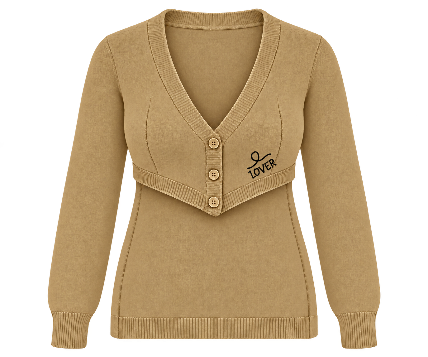 1OVER Longback Cardigan Bra — Honey