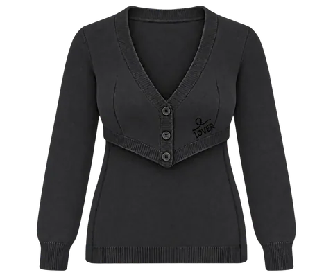 1OVER Longback Cardigan Bra — Soft Black