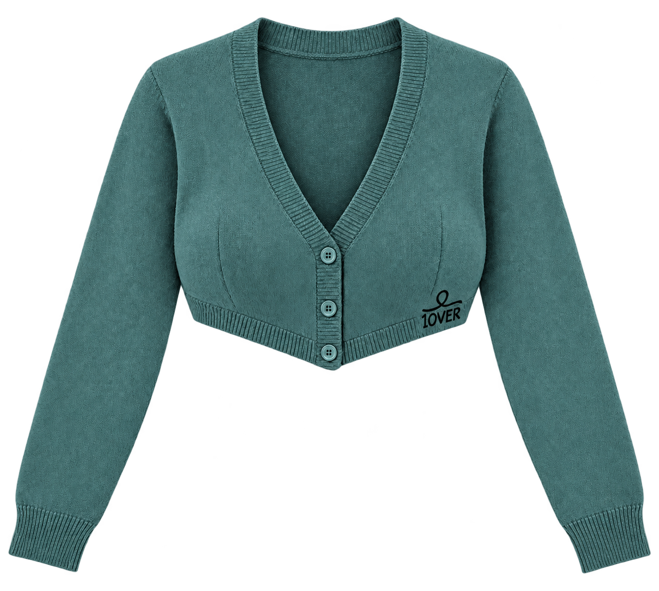 1OVER Cardigan Bra Top — Teal