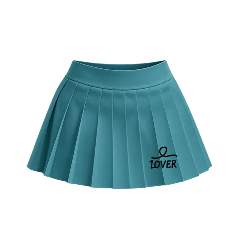 1OVER Pleated Mini Skirt — Teal