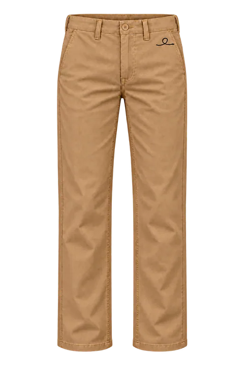 1OVER Ribbon Cotton Chinos — Camel