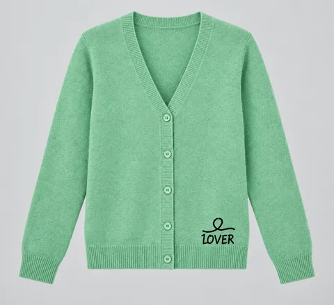 1OVER V-Neck Cardigan — Mint