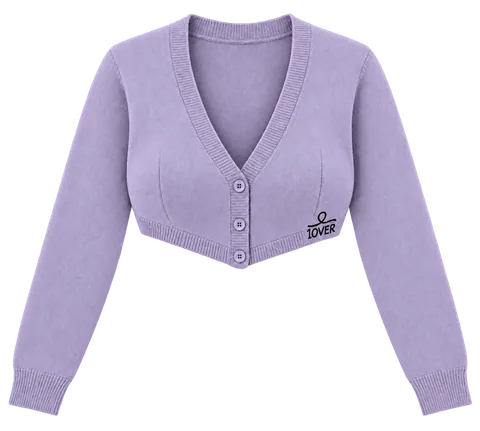 1OVER Cardigan Bra Top — Lavender