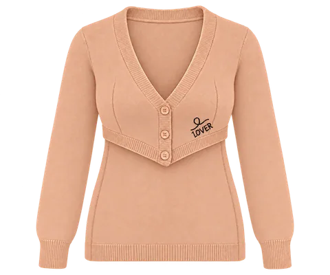 1OVER Longback Cardigan Bra — Peach