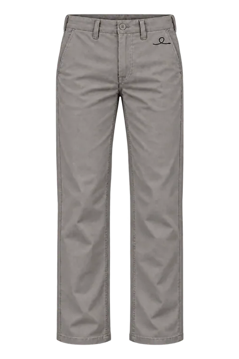 1OVER Ribbon Cotton Chinos — Stone Gray