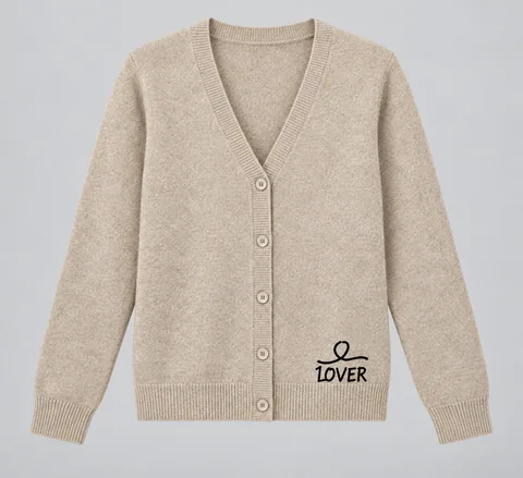 1OVER V-Neck Cardigan — Oatmeal