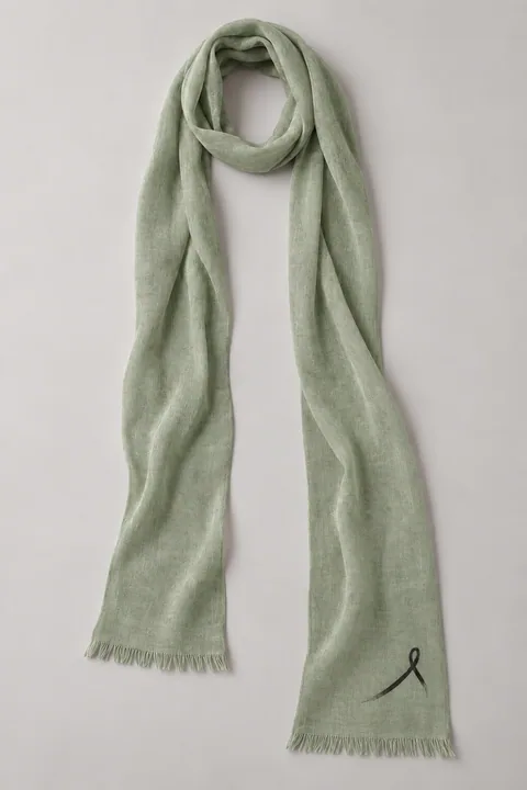1OVER Ribbon Skinny Scarf — Sage