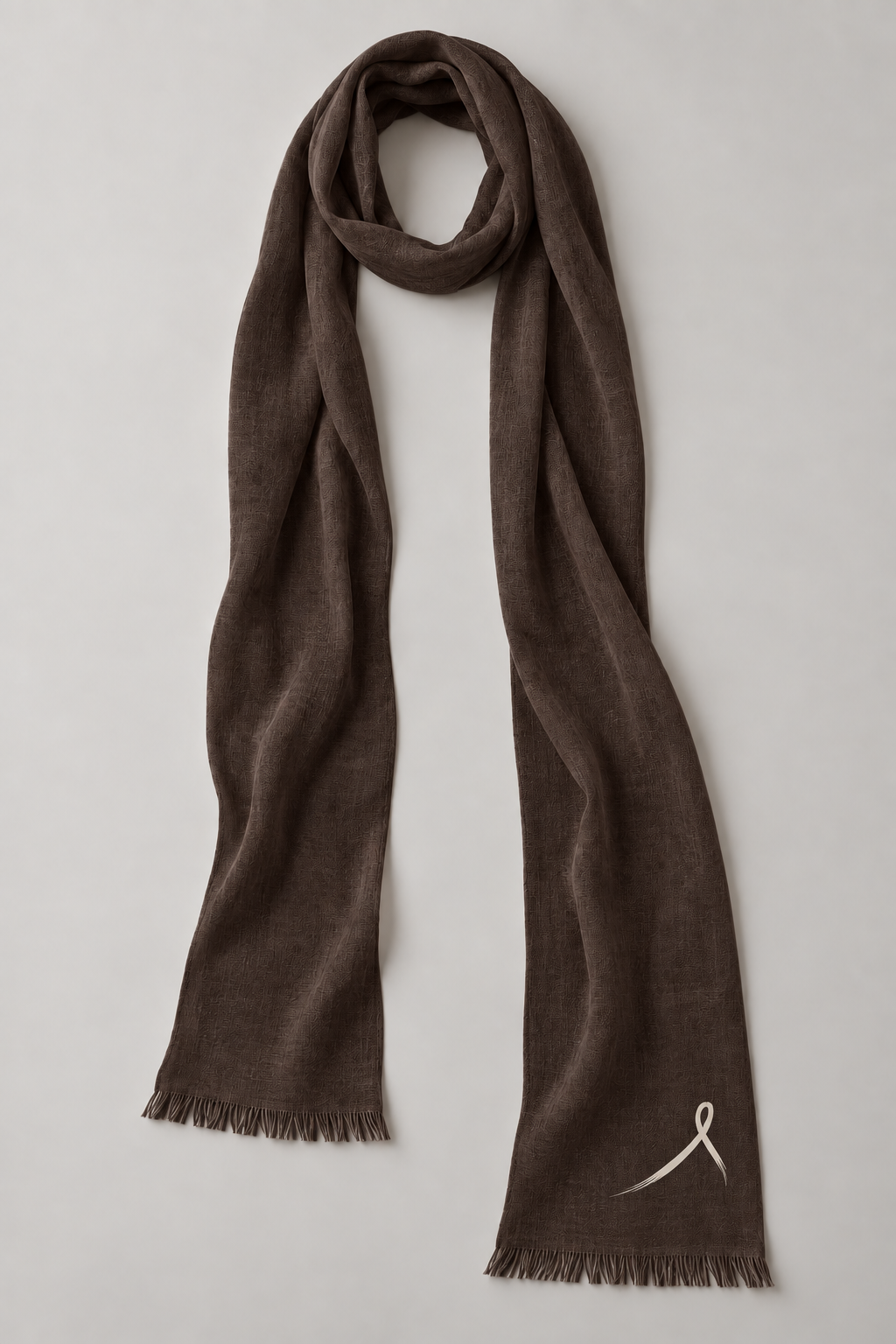 1OVER Ribbon Skinny Scarf — Espresso