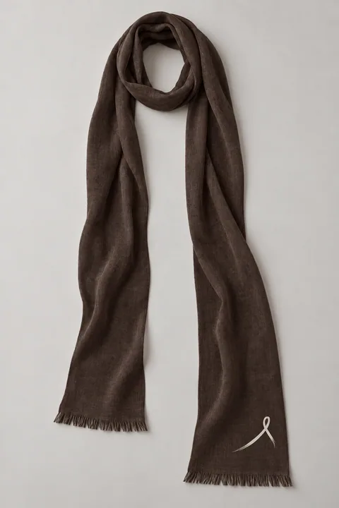 1OVER Ribbon Skinny Scarf — Espresso