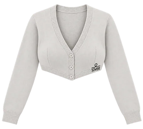 1OVER Cardigan Bra Top — Pearl