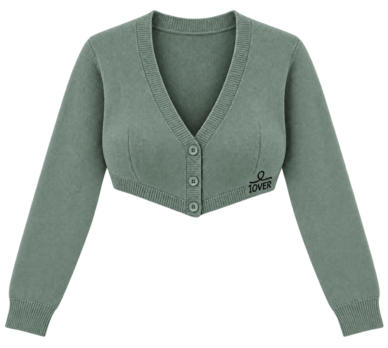 1OVER Cardigan Bra Top — Eucalyptus