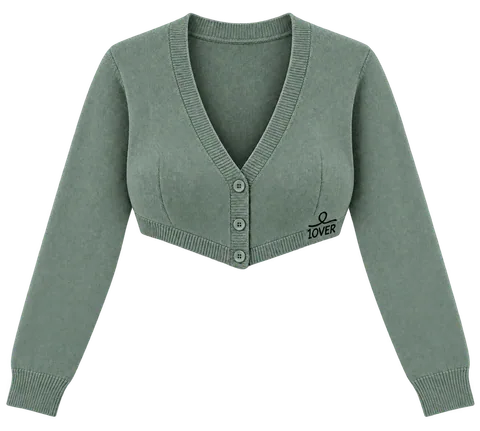 1OVER Cardigan Bra Top — Eucalyptus