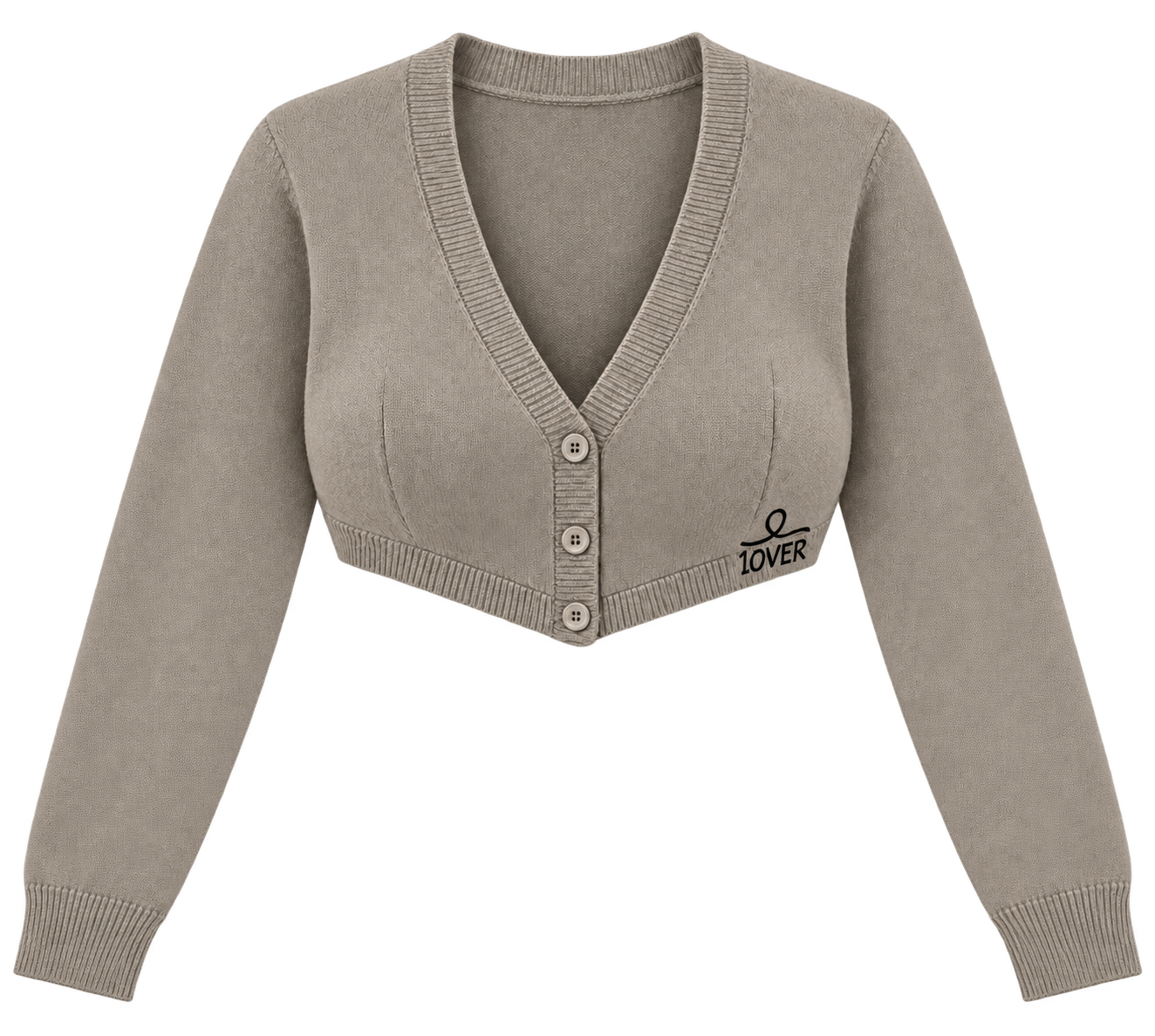 1OVER Cardigan Bra Top — Greige