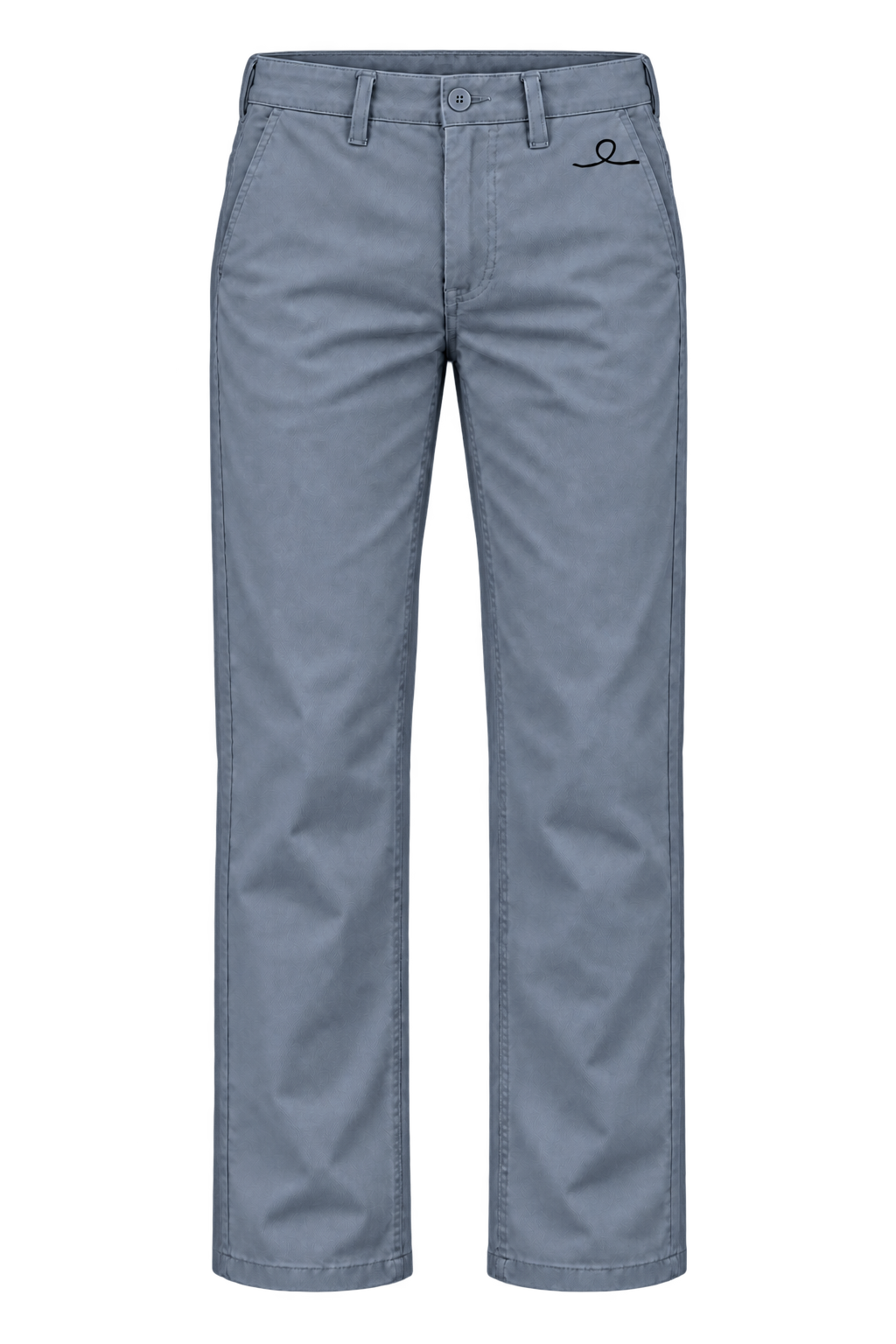 1OVER Ribbon Cotton Chinos — Blue Gray