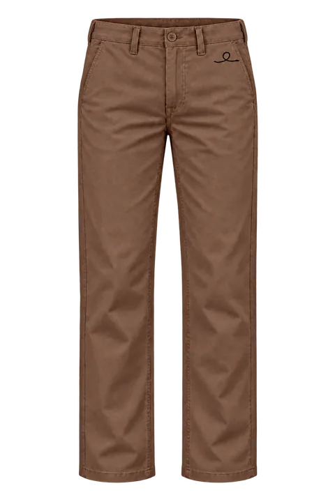 1OVER Ribbon Cotton Chinos — Cocoa