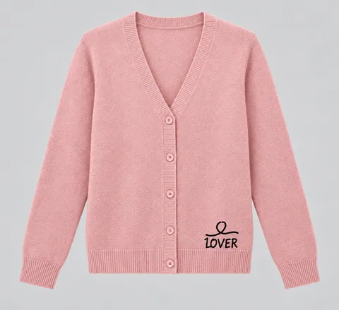 1OVER V-Neck Cardigan — Blush