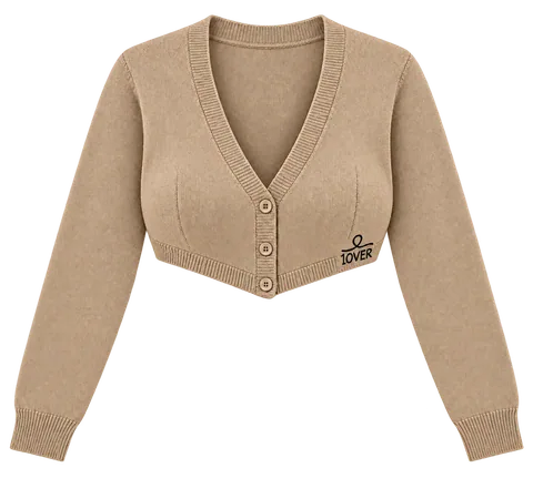 1OVER Cardigan Bra Top — Sand