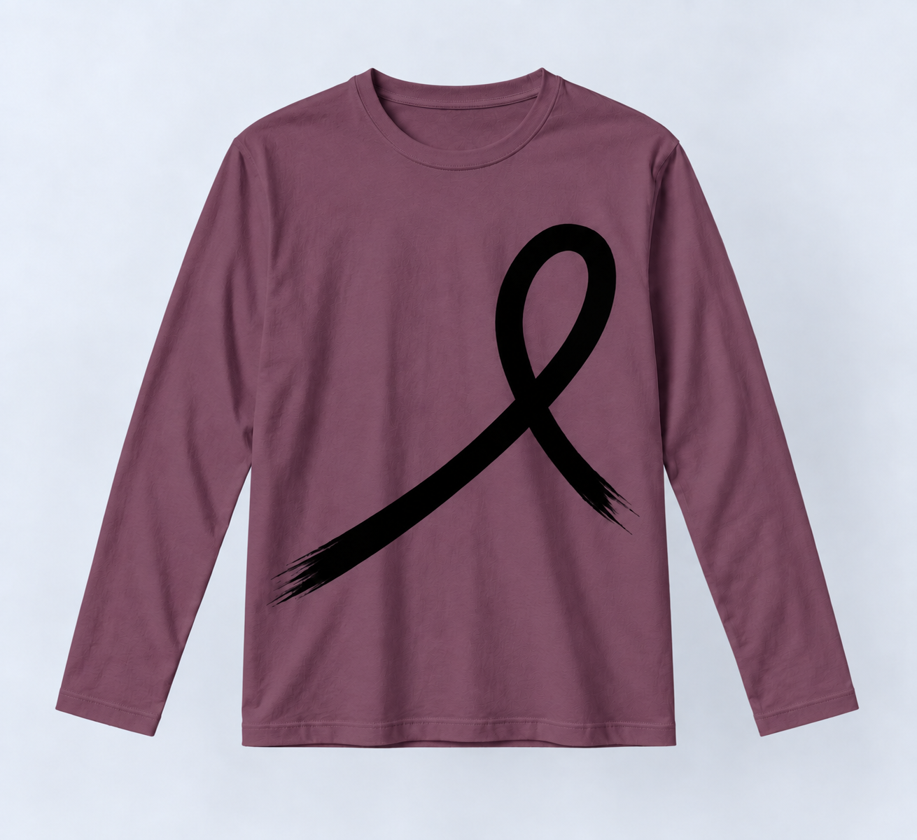 1OVER Ribbon Long Sleeve Tee — Plum