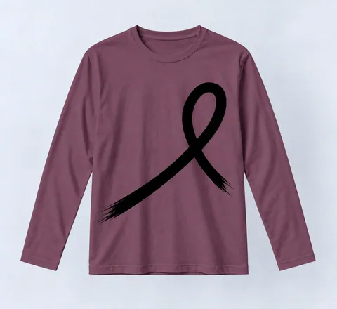 1OVER Ribbon Long Sleeve Tee — Plum