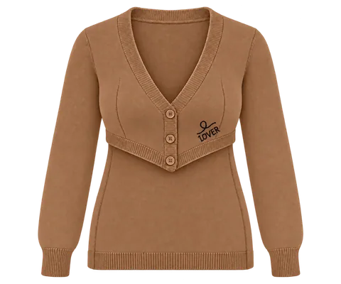 1OVER Longback Cardigan Bra — Caramel