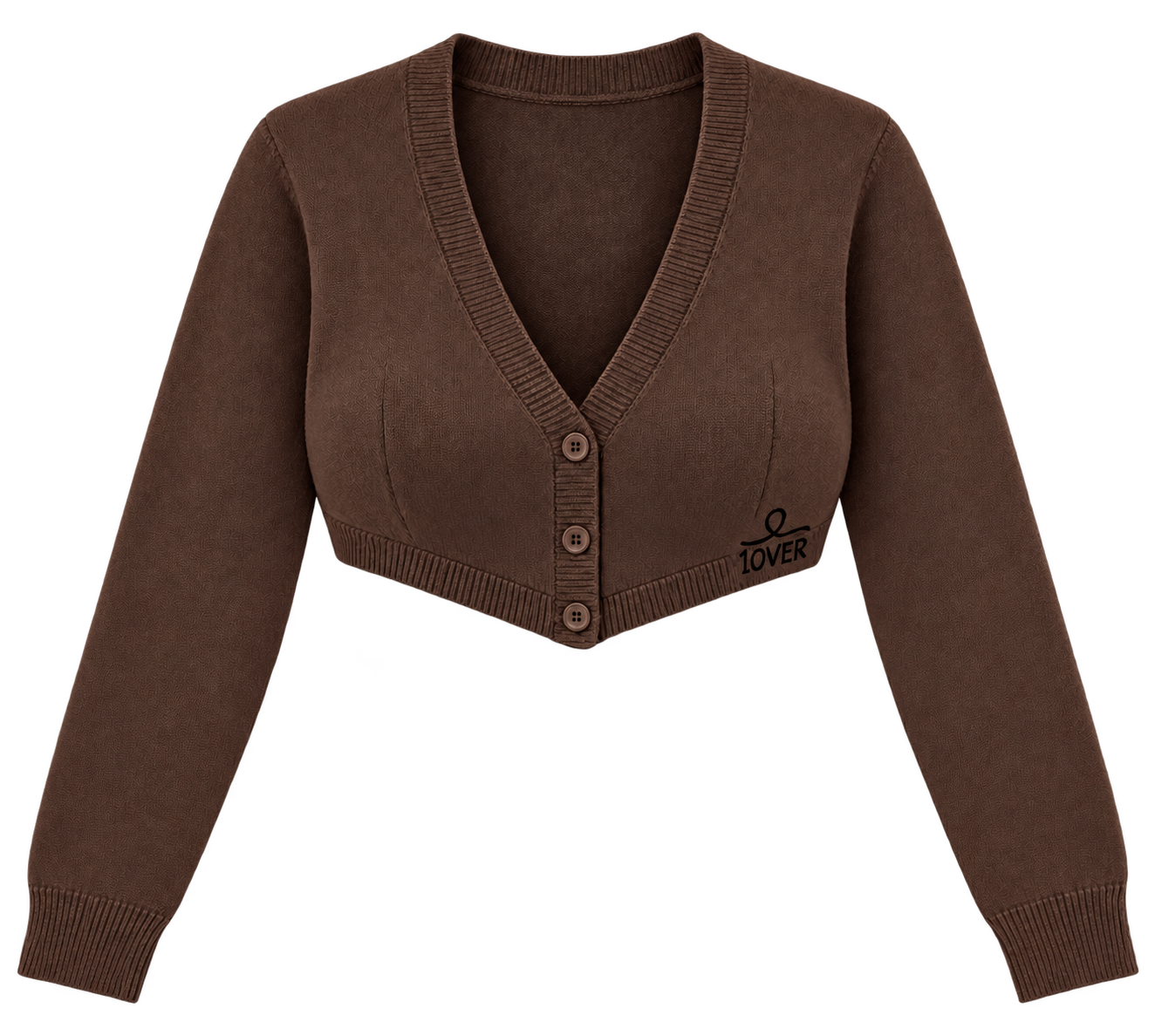 1OVER Cardigan Bra Top — Chocolate
