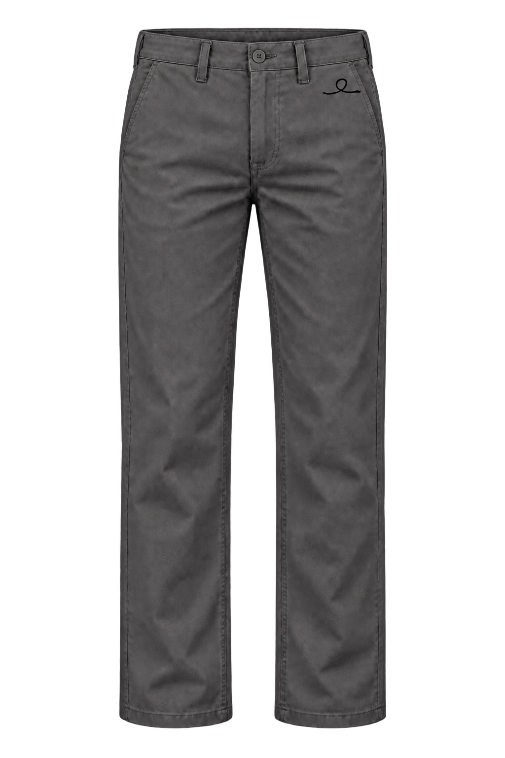 1OVER Ribbon Cotton Chinos — Charcoal