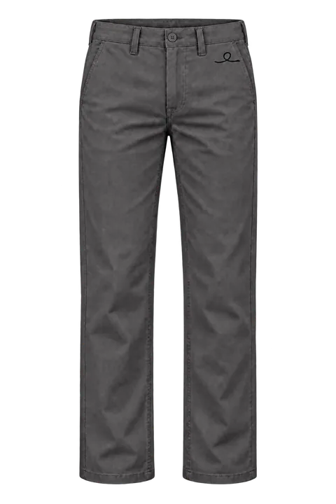 1OVER Ribbon Cotton Chinos — Charcoal