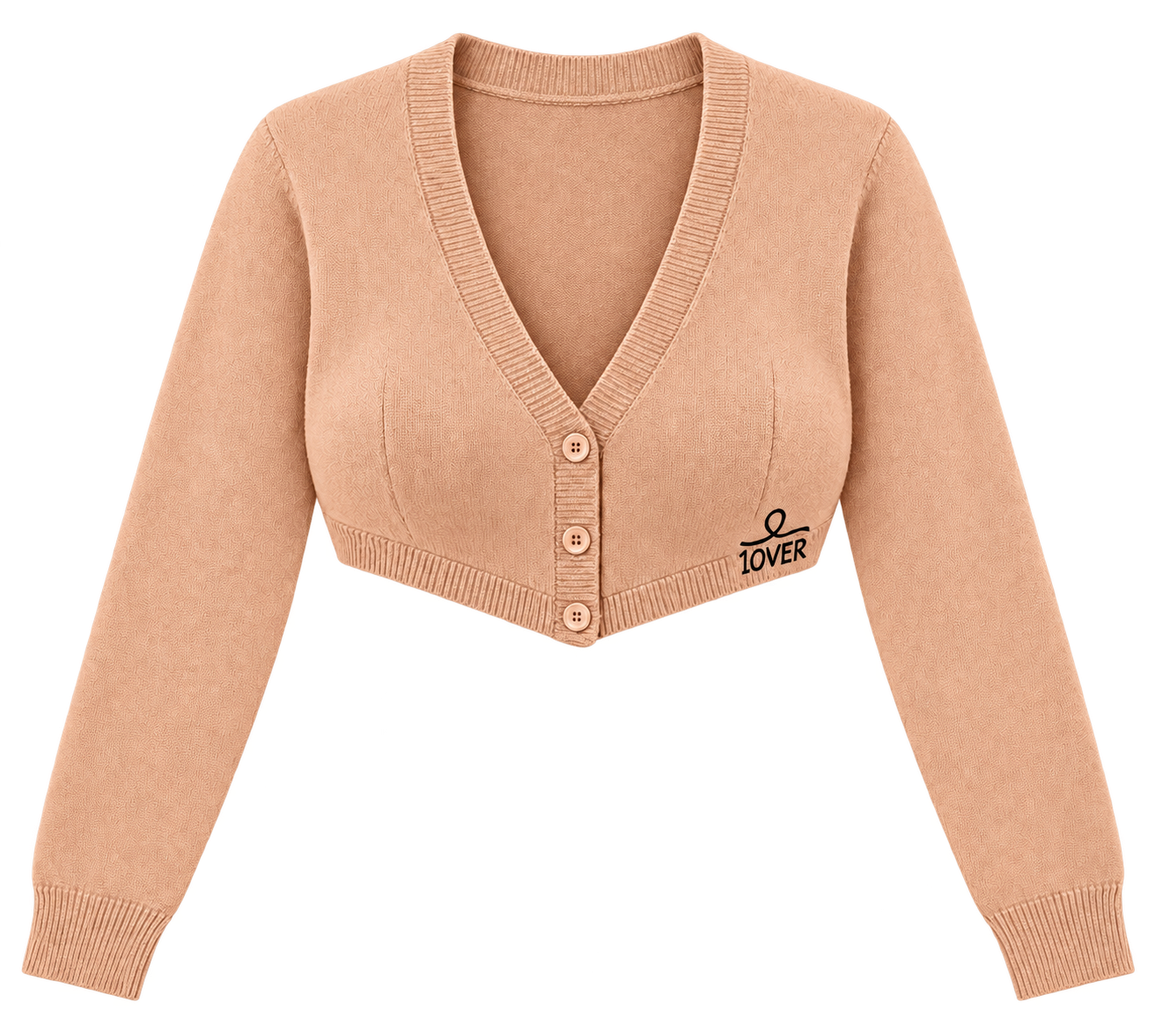 1OVER Cardigan Bra Top — Peach