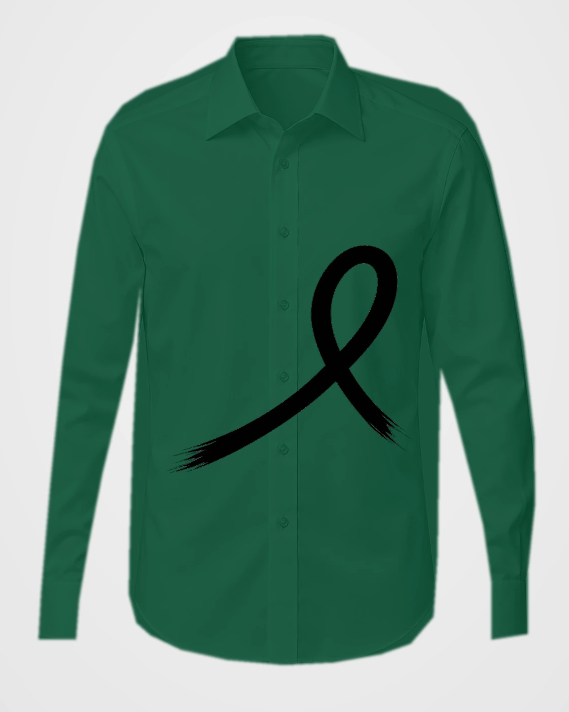 1OVER Ribbon Brush Dress Shirt — Forest Green