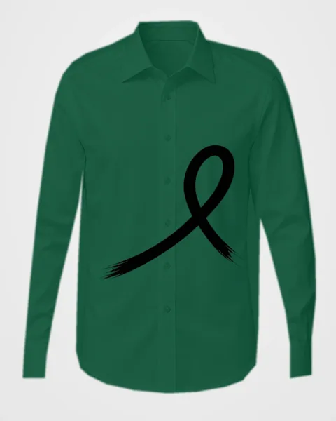1OVER Ribbon Brush Dress Shirt — Forest Green