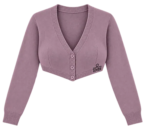 1OVER Cardigan Bra Top — Mauve