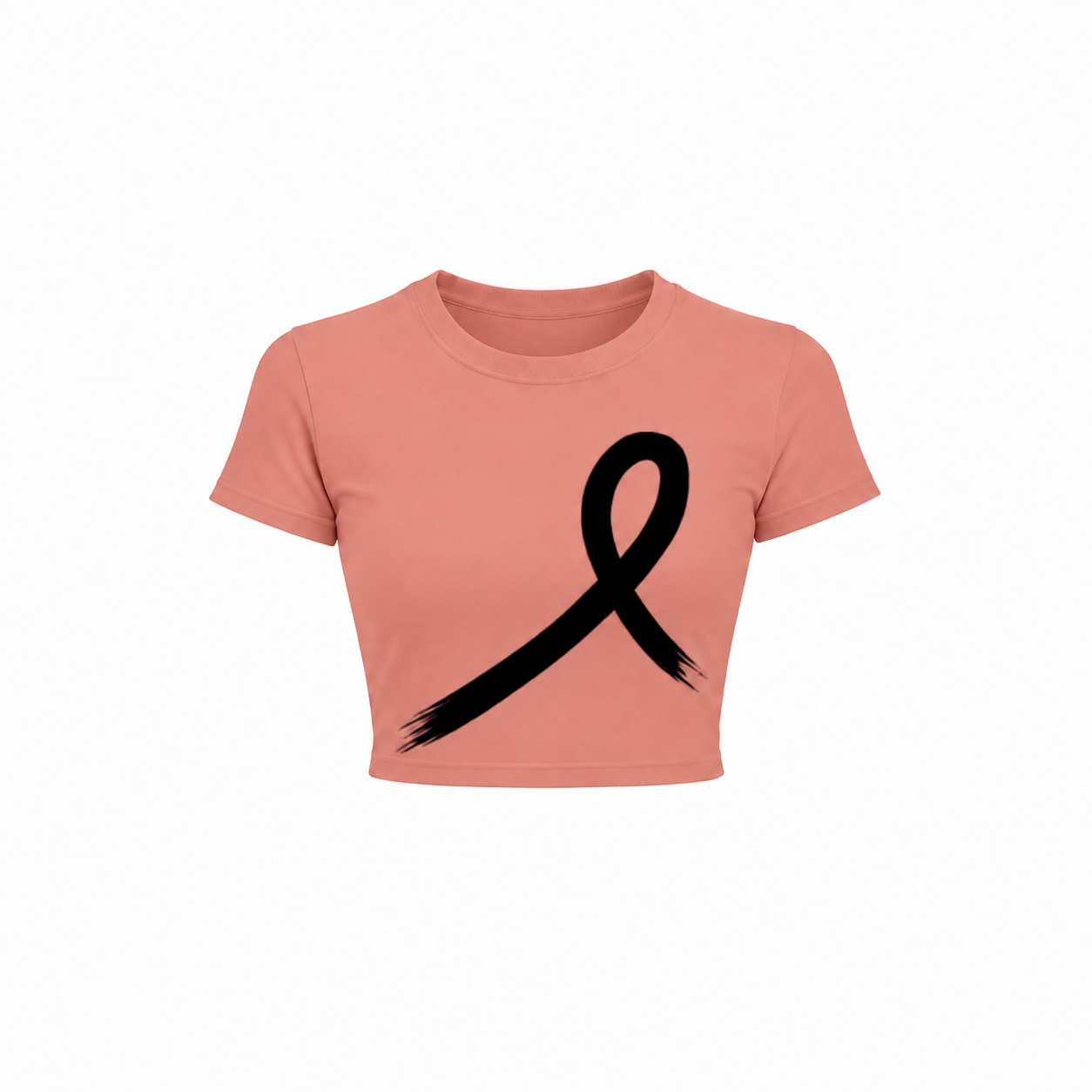1OVER Women's Crop Tee — Salmon