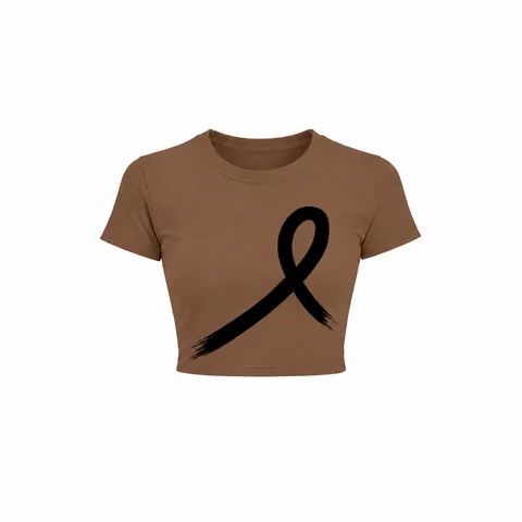 1OVER Women's Crop Tee — Cocoa