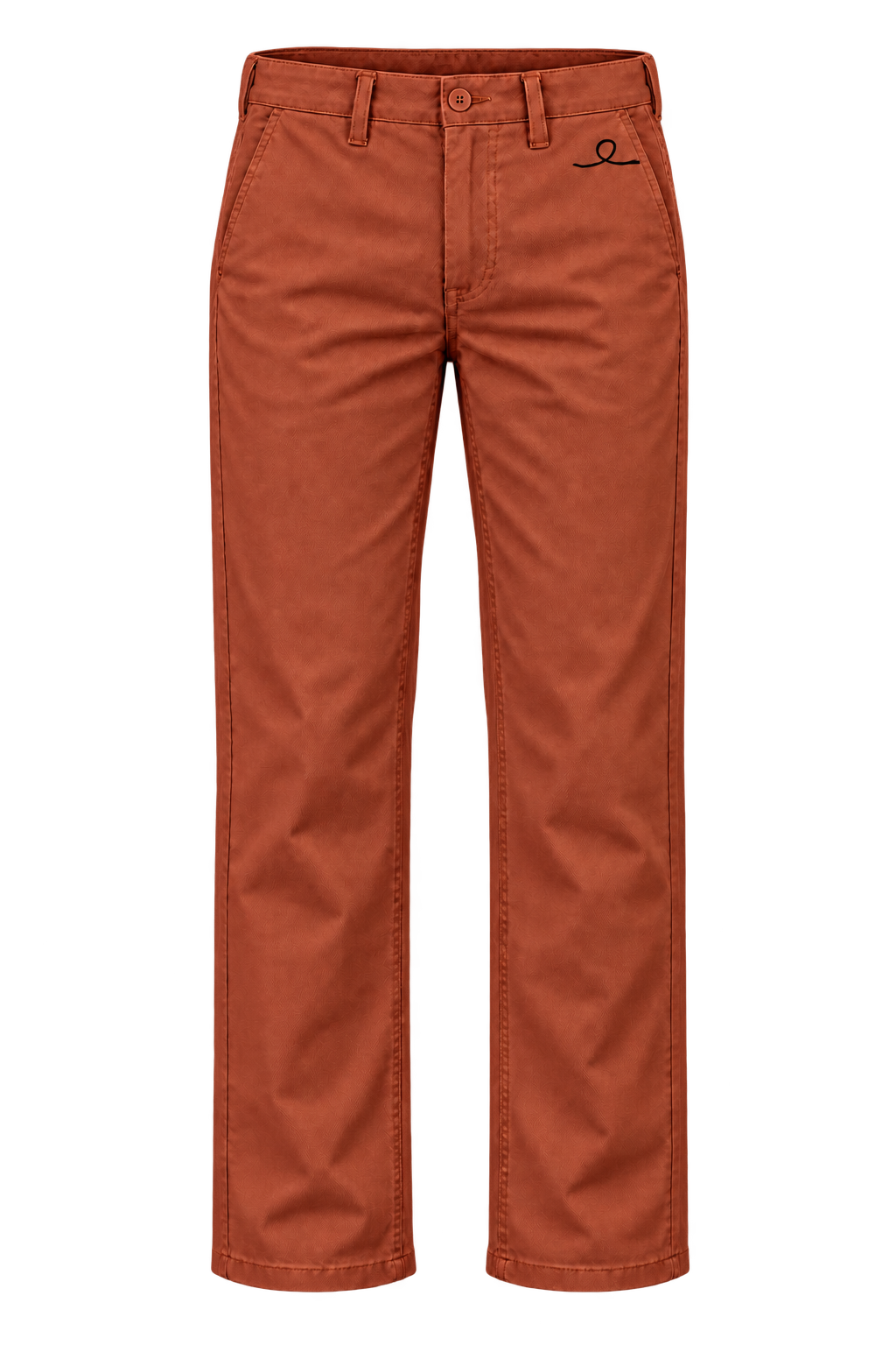 1OVER Ribbon Cotton Chinos — Rust