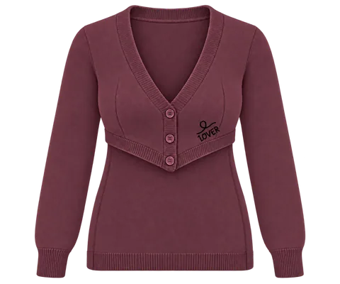 1OVER Longback Cardigan Bra — Burgundy
