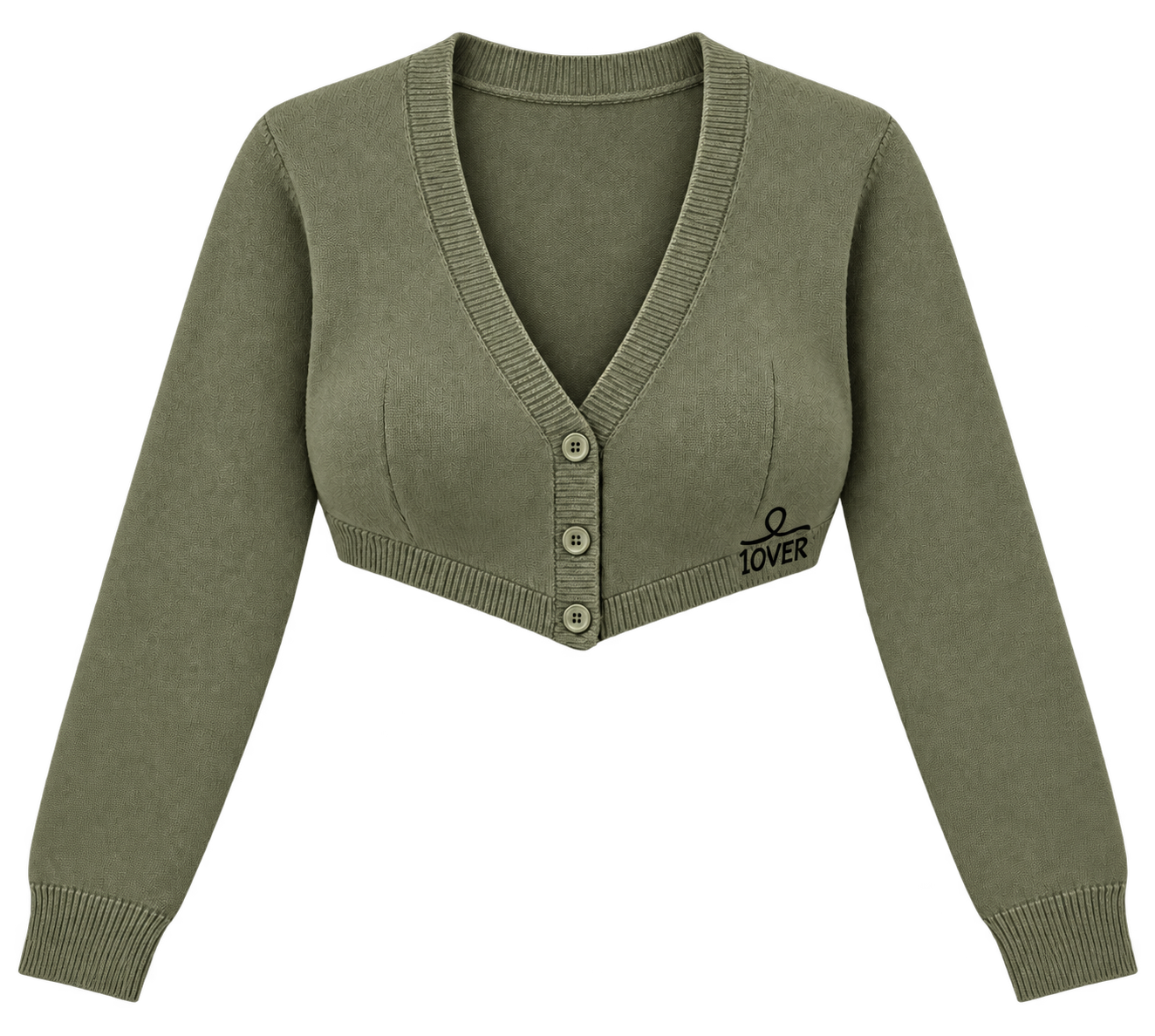1OVER Cardigan Bra Top — Olive