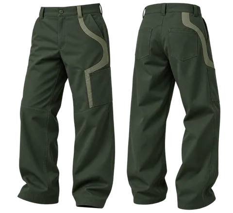 1OVER Bridge Utility Trousers — Forest Green