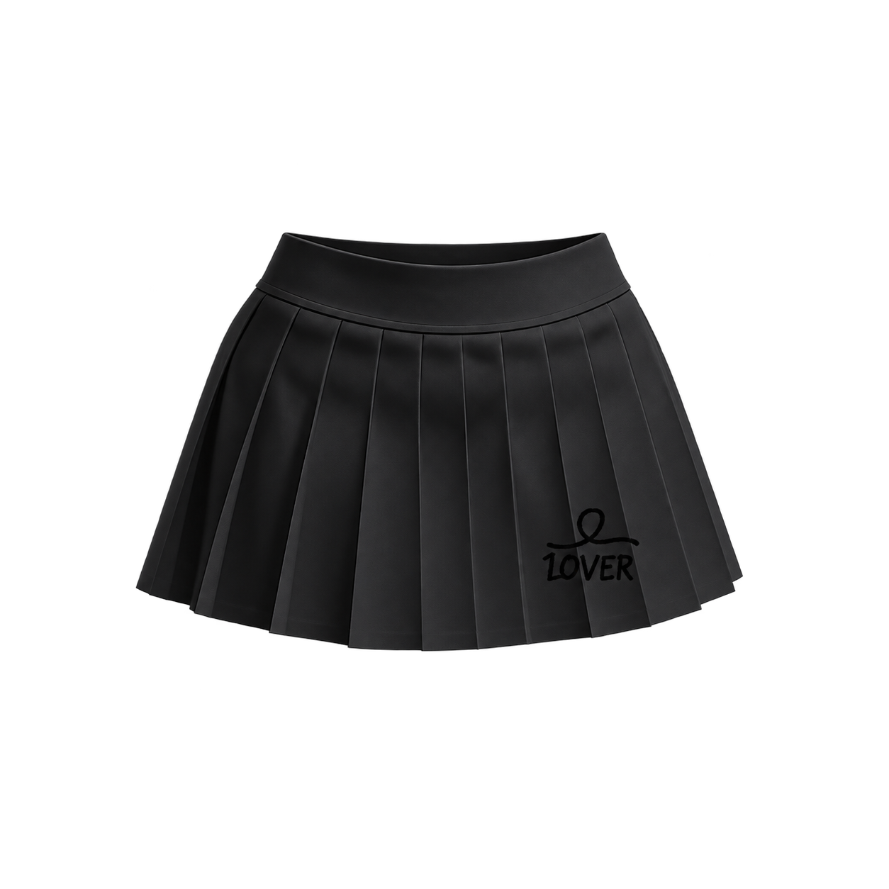 1OVER Pleated Mini Skirt — Black