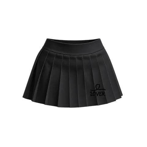 1OVER Pleated Mini Skirt — Black