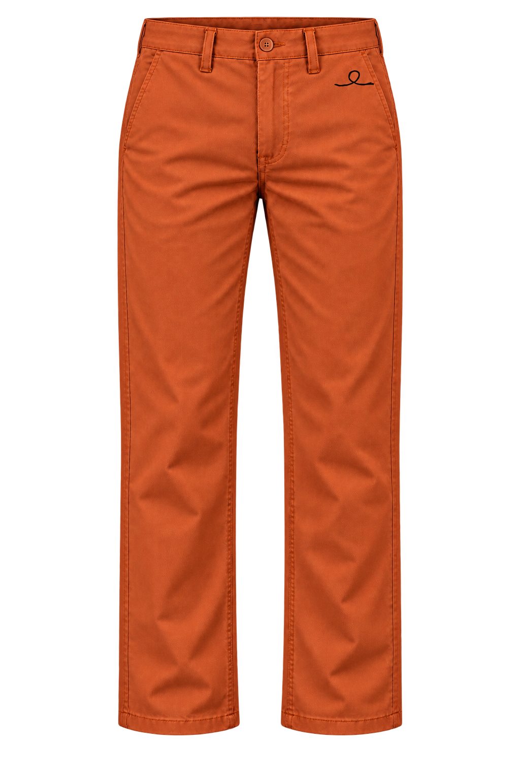 1OVER Ribbon Cotton Chinos — Burnt Orange
