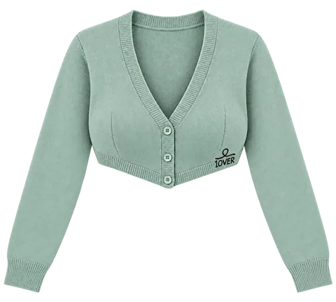 1OVER Cardigan Bra Top — Seafoam